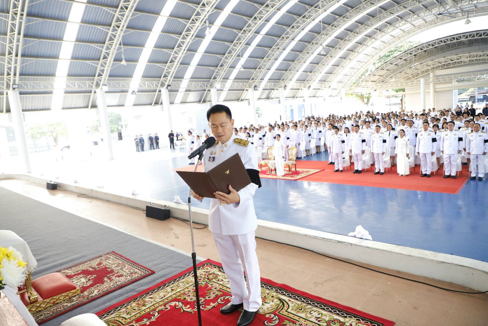 title - วันอังคารที่ 31 มีนาคม 2569 เวลา 07.00 น. นายประเสริฐ กาญจนเกียรติกุล ปฏิรูปที่ดินจังหวัดบุรีรัมย์ พร้อมด้วยเจ้าหน้าที่ ส.ป.ก.บุรีรัมย์ ร่วมรัฐพิธีที่ระลึก 